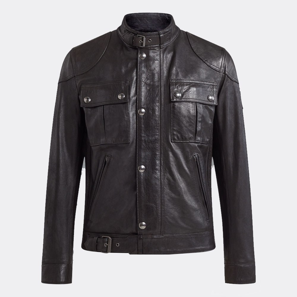 Fashion in Black Signature Hand Waxed Leather Jacket – ZIA INDUSTRIES