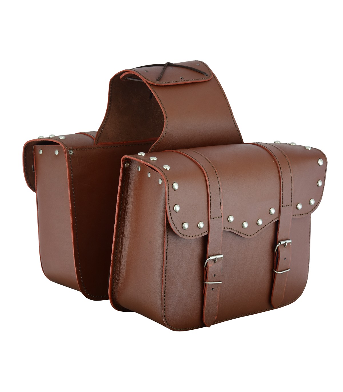 MOTORCYCLE LEATHER SADDLEBAGS 14 X 2 LITERS – ZIA INDUSTRIES